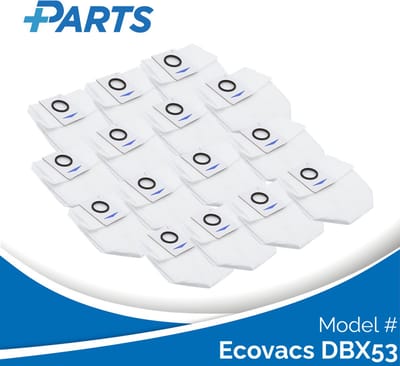 Ecovacs DBX53 Stofzakken (15 Stuks, Plus.Parts® alternatief voor D-DB03-0003)