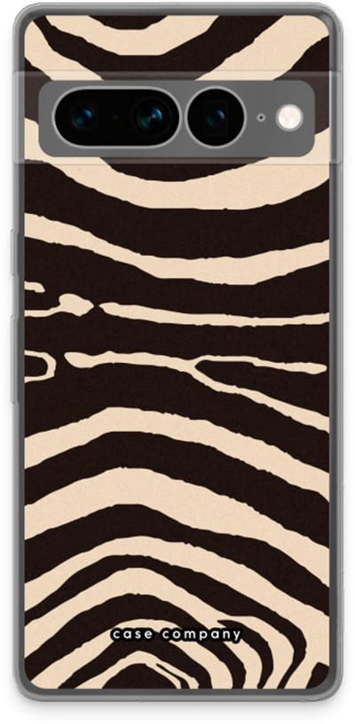 Case Company® - Hoesje geschikt voor Google Pixel 7 Pro hoesje - Arizona Zebra - Soft Cover Telefoonhoesje - Bescherming aan alle Kanten en Schermrand