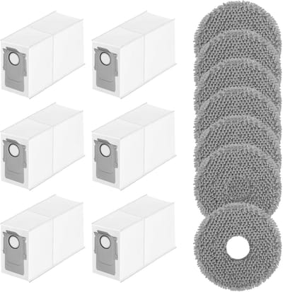 Accessoires gescht voor Roborock Qrevo Curve/Qrevo S/Qrevo Pro/Qrevo MaxV stofzuiger, stofzak, wisserpads, accessoireset, veegrobot, reserveonderdelen