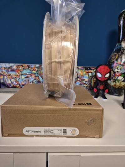 Bambu Lab PETG Basic Dark Beige / Flesh 1.75mm – 1KG 3D Printer Filament – Sterk & Slagvast – Natuurlijke Kleur