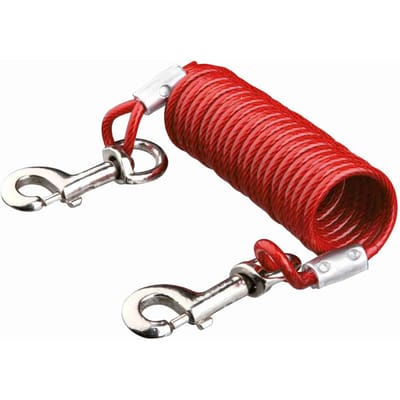 Trixie Aanleglijn Met Spiraalkabel - Hondenriemaccessoire - 5 m Rood