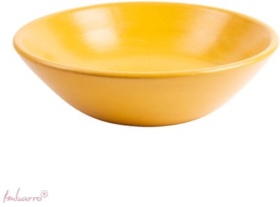 Imbarro Fashion & Home houten schaal Isla in prachtig geel 38 cm