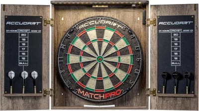 Dartbordkast Set met LED Verlichting en Scoreborden - Complete Dart Set