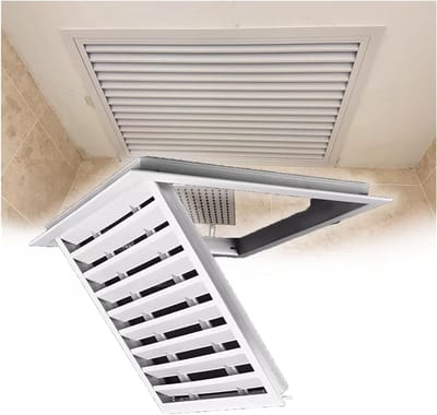 Ventilatierooster Aluminium - Toegangsluik Ventilatie - Ruimte Ventilatie - Verstelbare Lamellen - 450 x 900 mm - Aluminium