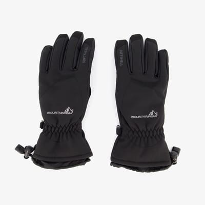 Mountain Peak dames softshell skihandschoenen zwart - Maat L
