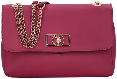 U.S. POLO ASSN. Schoudertas Jones Flap Crossbody Bag Fuchsia Paars