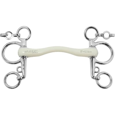 Pelham met kleine takken voor paard Stübben Fine Line Flex