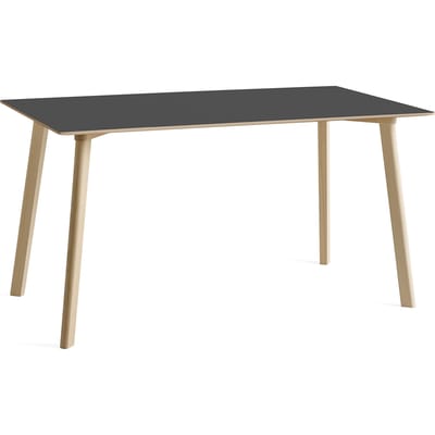 HAY CPH Deux 210 2.0 tafel - 140 x 75 cm - Beuk onbehandeld - steengrijs - 140 x 75 cm - steengrijs