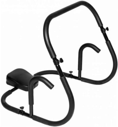 Buiktrainer Hoofdsteun - Fitness Roller - Ondersteunende Training - Antislip Schuimgrepen - 100 kg Gewicht - Zwart