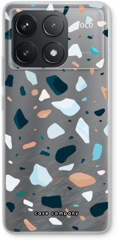 Case Company® - Hoesje geschikt voor Xiaomi Poco F6 Pro hoesje - Terrazzo N°13 - Soft Cover Telefoonhoesje - Bescherming aan alle Kanten en Schermrand