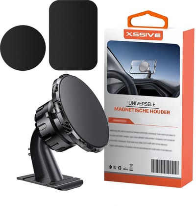 Xssive Magnetische Telefoonhouder Auto - GSM Houder Auto Magneet - Dashboard - Klein - Inclusief Magneetstickers
