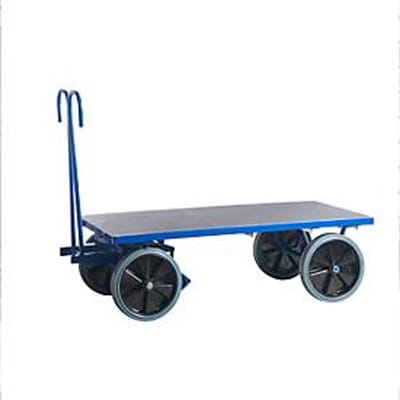 Zware transportwagen - zonder zijwanden - 2000 x 800 mm - 1000 kg - rubberbanden