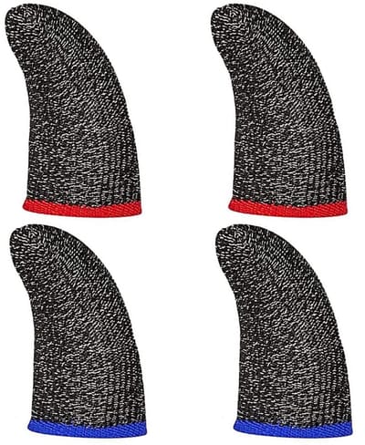 Dailygoods- Vingersleeve 4 Stuks - Professionele Touchscreen Duimhoes - Antislip/Zweetbestendig - Hoogwaardige Koolstofvezel - Verbeterde Speelervaring - Gaming Sleeves