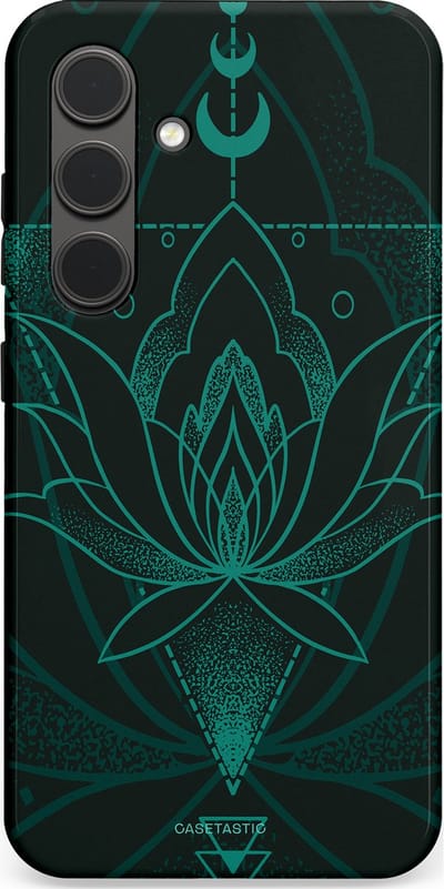 Casetastic Hoesje Geschikt voor Samsung S24 - Stijlvolle Beschermende Duo-layer Case - Lotus Zen