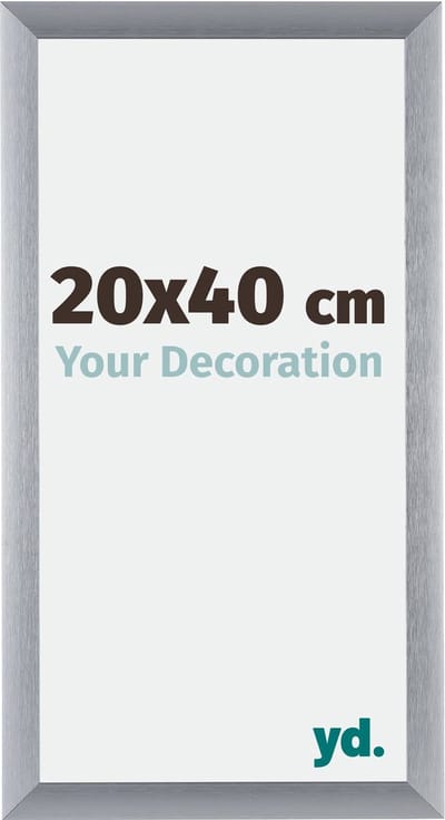 Your Decoration - Fotolijst 20x40 cm - Aluminium - Zilver Geborsteld - Tucson