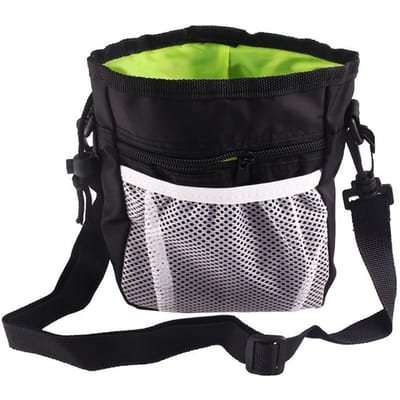 Sac d'entraînement pour animaux de compagnie Multipurpose Grande Capacité Pliable Tissu Oxford Pochette à friandises pour animaux de compagnie pour l'extérieur