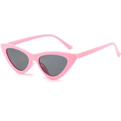 Retro Driehoekige Cat-Eye Zonnebril Voor Dames High-End Trendy Hipster Meisje Strandbril Buiten Reizen Kamperen Oculos De Sol MULTI