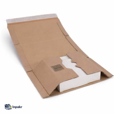 Inpakr Boekverpakking - 25 stuks - 219x157x0-54 mm - Boekverpakking A5 - 21.9x15.7x5.4 cm - Verzenddoos Karton - Bruin