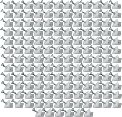 Ladereparatieset - Ladebeugels Wiggen - Meubels Versterken - L-vormig Ontwerp - 150 stuks - Wit