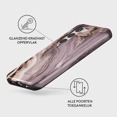 BURGA Telefoonhoesje voor Samsung Galaxy S23 - Schokbestendige Hardcase Hoesje - Golden Taupe