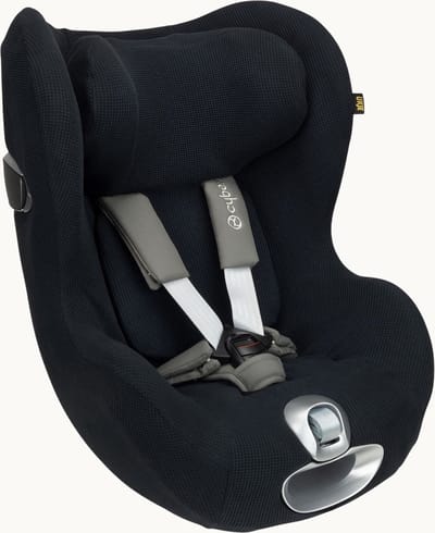 Autostoelhoes Ukje - Geschikt voor Cybex Sirona Z T - Cybex Hoes Groep 1 - Zacht Katoen - Met waterdichte voering ter bescherming van de autostoel - Perfecte Pasvorm - Zwart