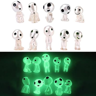 Dailygoods- Boomelfenfiguren 10 stuks - Lichtgevende Tuindecoratie - Miniatuur Figuren - Waterdicht en Duurzaam - Ideaal voor Potplanten - Milieuvriendelijke Hars