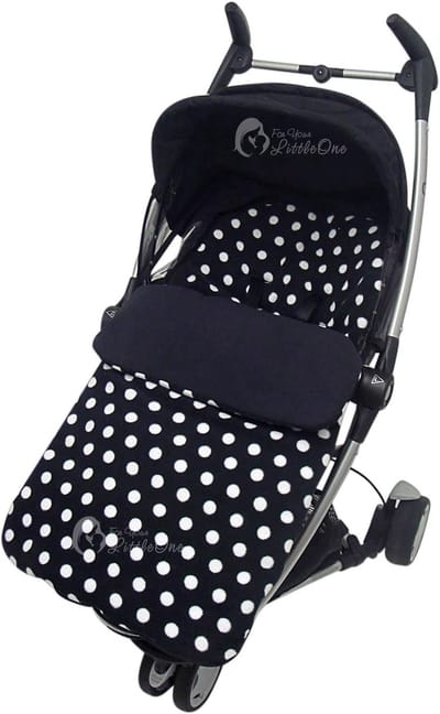 Universele Voetenzak - Kinderwagen Accessoire - Warm Blijven - 2 in 1 Ontwerp - 90 x 40 cm - Zwart