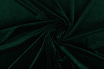 Stretch fluweel - Donkergroen - 1 meter - Per meter - Velvet stof