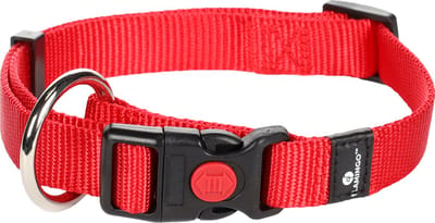 Flamingo Ziggi - Halsband Honden - Halsband Ziggi Rood M 40-55cm 20mm - 1st - 124762 - 1st