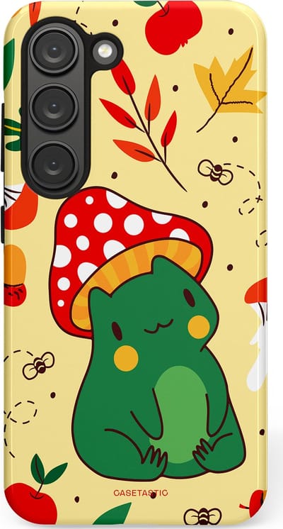 Casetastic Hoesje Geschikt voor Samsung S23 - Stijlvolle Beschermende Duo-layer Case - Kwakende vriendjes