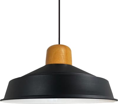 Bamyum Hanglamp Industrieel Metaal, Zwart Vintage Lamp