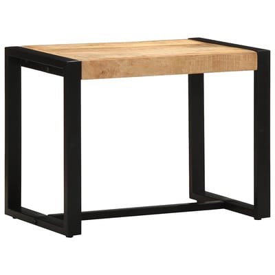vidaXL - Bank - 60x35x45 - cm - massief - ruw - hout - mango