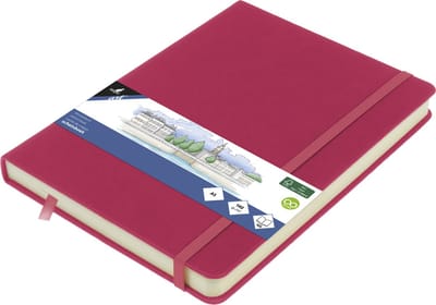 Kangaro schetsboek - A5 - ruby - met elastiek en lint - 2 stuks - K-861291