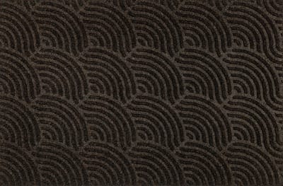 Kleen-Tex Dune Deurmat Waves - 60 x 90cm - Dark Brown