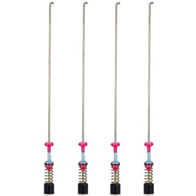 4 stuks Wasmachine Ophangstang Demper Stalen Wasmachine Demper Ophangstangen DC9705280W Vervang 3998024 zilver
