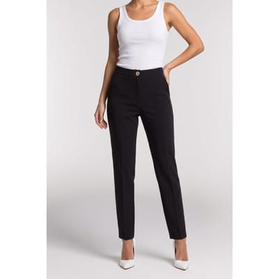 GUESS Becky Chino Pant Jet Black A996 Taglia: 36 | Pantaloni da completo Outlet | Donna | Nero