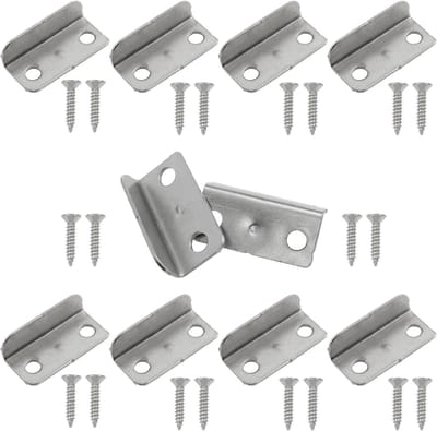 Lade Sluitplaat - Haakse Slagplaat - Kast Beveiliging - Duurzaam Metaal - 29 x 9 x 14 mm - Zilver