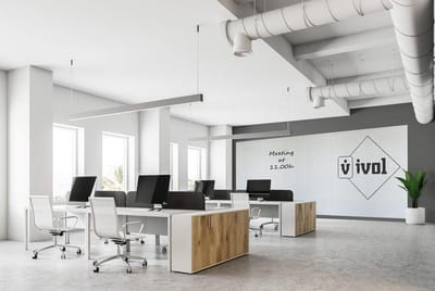 IVOL Complete whiteboardwand zonder rand (5 panelen) - 200x500 cm - Wit