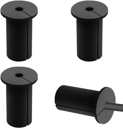 Dailygoods- Muurdoorvoer Set van 4 - Siliconen Kabeldoorvoer - Elastisch Ontwerp - Bescherming Kabels - Dicht Verzegeld - Gemakkelijk te Installeren