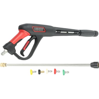 54cm Hogedrukspuitpistool 4000PSI Huishoudelijk Multifunctioneel Verlengstuk Tuinsproeierpistool 5 Kleuren gray