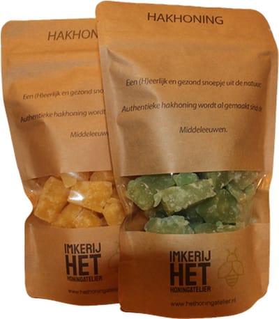 Hakhoning - Eucalyptus+Menthol - Glutenvrij -250 gr - Vier zakken, is 1000 gram!