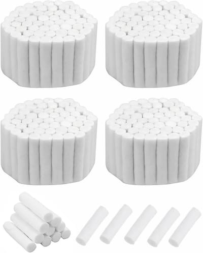 Tandheelkundige Watterollen 200 Stuks - Hoogzuigbare Katoenen Rollen voor Tandarts, Verbandwatten en Gaze, 100% Katoen, Ideaal voor Mondhygiëne en Behandelingen
