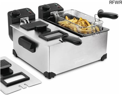 Dubbele Frituurpan - Dubbele Friteuse - Frietpan - snack