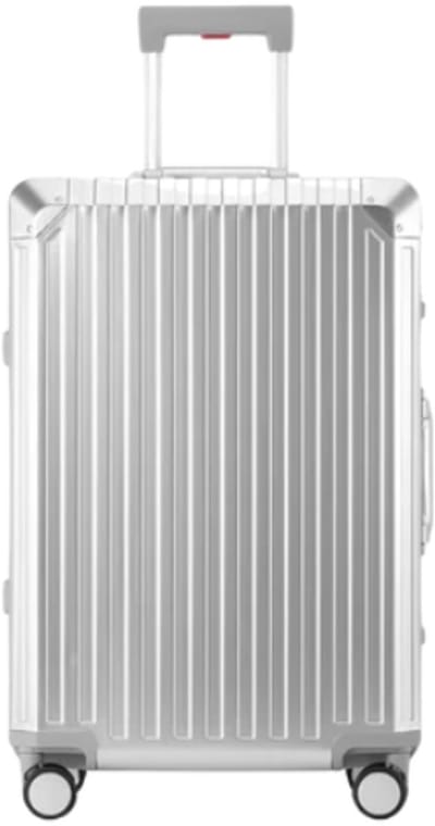 AJMO Business Aluminium Suitcase Silver - 20 inch - Hardcase koffer - TSA slot - 4 wielen