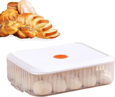 Pizza Deeg Rijskist - Deeg Bakken Container - Brood Rijzen - Ingebouwde Datumtracker - 31x23x9cm - Wit