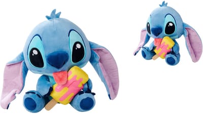 Simba Lilo & Stitch Knuffel Figure Stitch met Popsicle 25 cm Knuffeles
