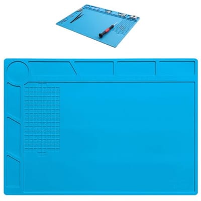Hittebestendige Siliconen Soldeermat 35 x 25 cm - Reparatiemat voor Elektronica en Doe-Het-Zelf Projecten