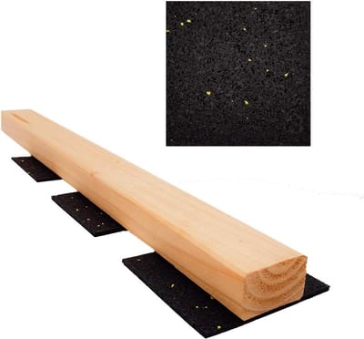 Terras Pads - Onderlegger Rubber - Terras Constructie - Waterdicht Rotvrij - 1050 Stuks - Zwart
