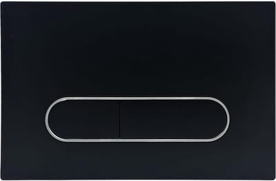 WC Aandrijfplaat - Spoelplaat - Toilet Reparatie - Dubbele Spoeling - 245 x 164 mm - Zwart