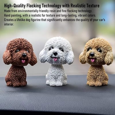 Schattige Knikkende Hond Bobblehead voor Auto en Thuis Decoratie